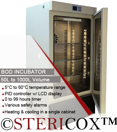 BOD Incubator door open BOD Incubator door open